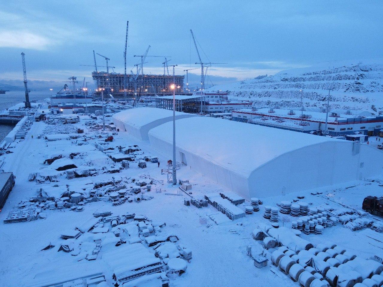 Строительство мега-проекта «Арктик СПГ 2» в Мурманске завершено на 98%!