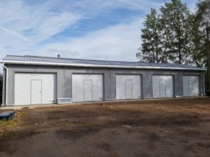 5 сборно-разборных гаражей в течение 45 дней: специалистами Эвриал завершен очередной проект в Новгородской области