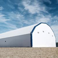 Awning structure for grain crops