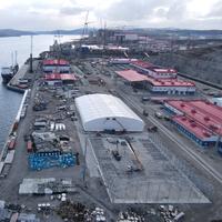 Two warehouse buildings for the Arctic LNG2 project